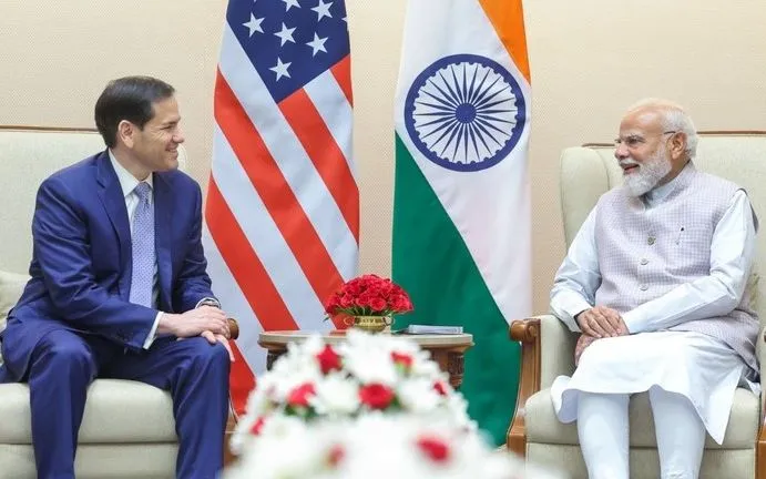 Ngoại trưởng Mỹ Marco Rubio và Thủ tướng Ấn Độ Narendra Modi trong cuộc hội đàm tại New Delhi, Ấn Độ (Ảnh: Narendra Modi/X)