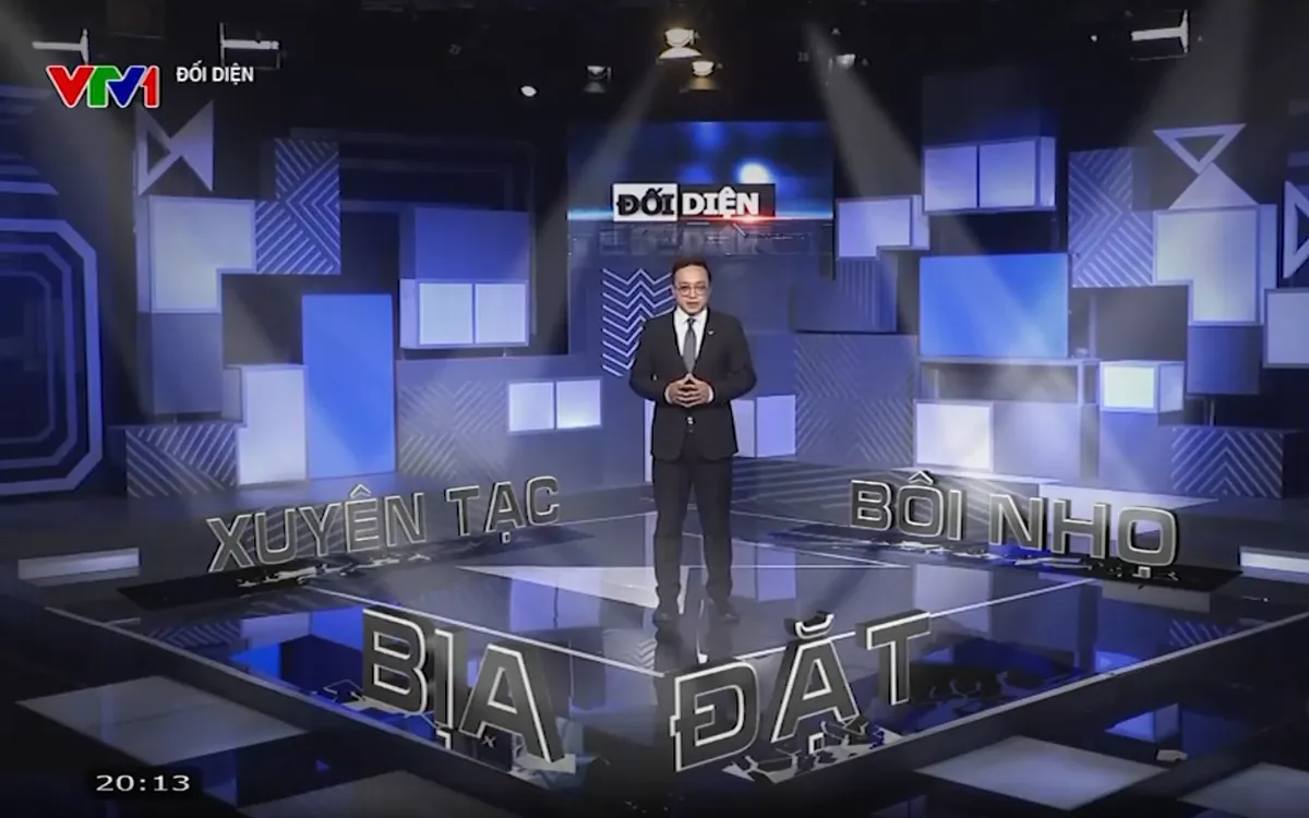 Ảnh minh họa: Đồ họa chương trình Đối diện của Đài Truyền hình Việt Nam