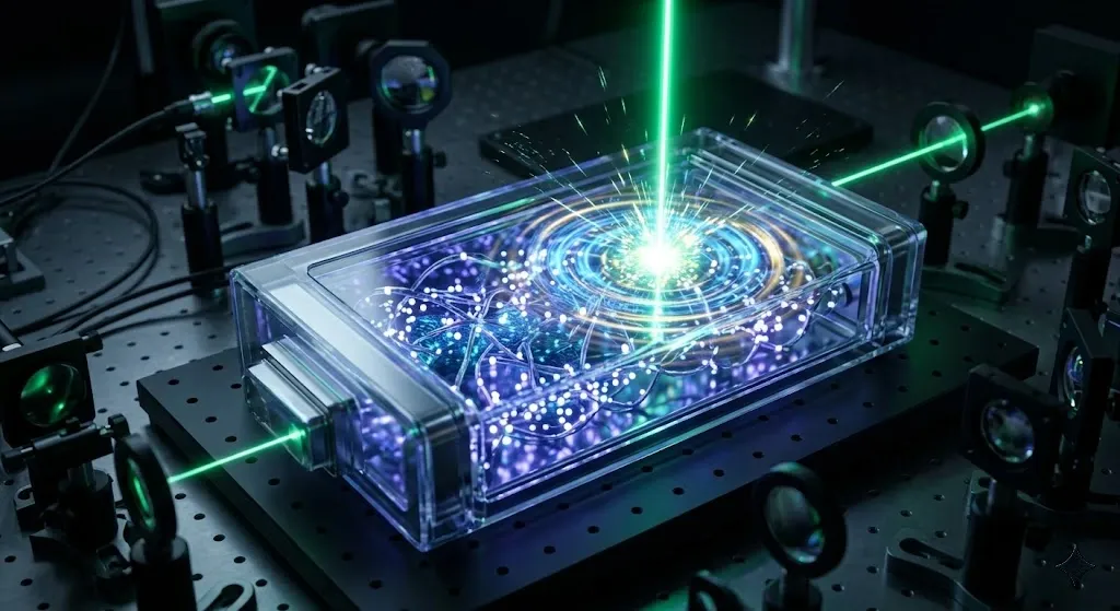 Các nhà khoa học công bố nguyên mẫu “pin lượng tử” sạc bằng laser trong chớp mắt- Ảnh 1. Các nhà khoa học công bố nguyên mẫu “pin lượng tử” sạc bằng laser trong chớp mắt- Ảnh 1.