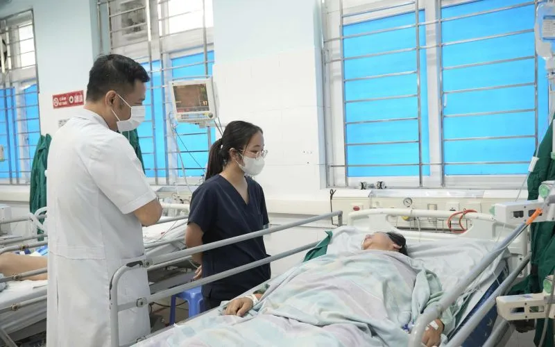 Bệnh nhân ổn đinh sau 1 ngày can thiệp nút mạch.