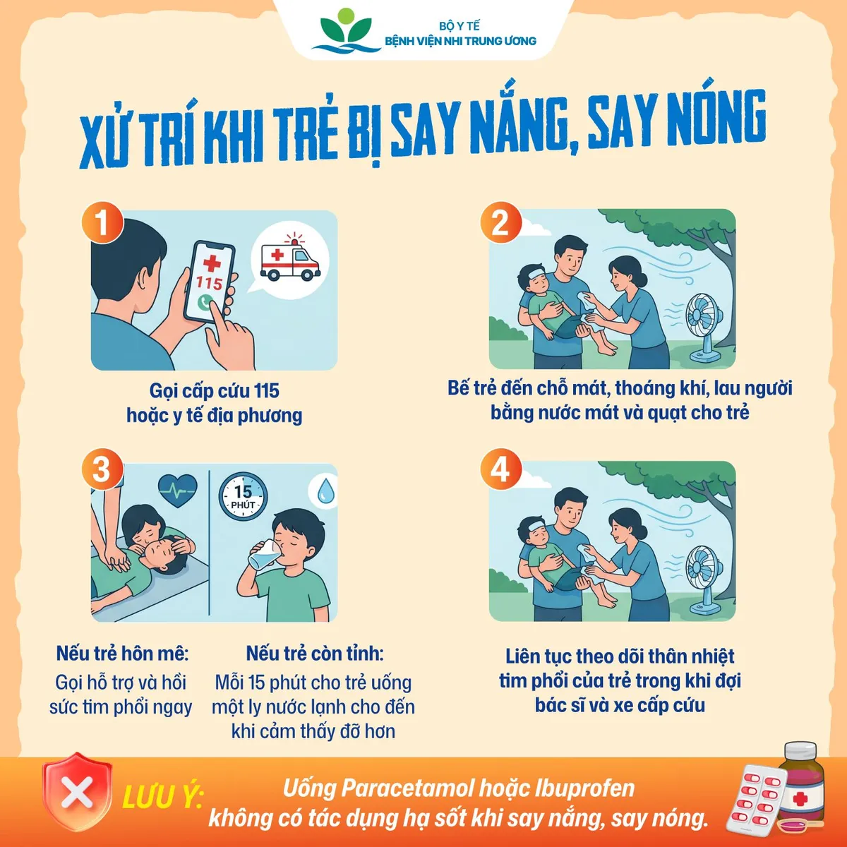 Nguy cơ say nắng, say nóng khi trẻ vui chơi ngoài trời- Ảnh 4. Nguy cơ say nắng, say nóng khi trẻ vui chơi ngoài trời- Ảnh 4.