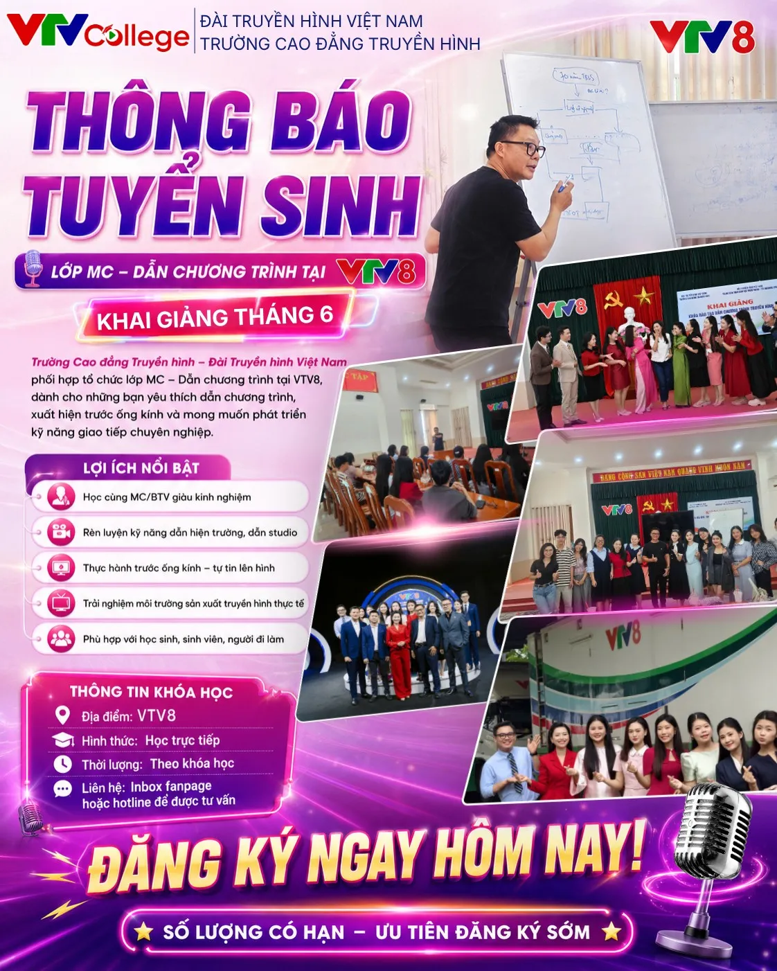 VTV8 phối hợp mở khóa đào tạo MC truyền hình tại Đà Nẵng.- Ảnh 1. VTV8 phối hợp mở khóa đào tạo MC truyền hình tại Đà Nẵng.- Ảnh 1.