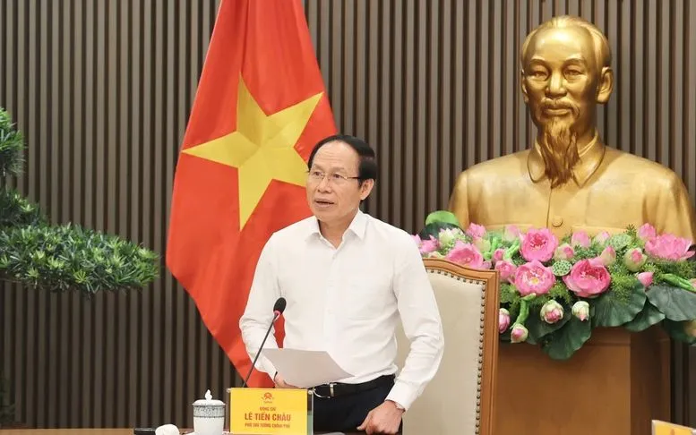 Phó Thủ tướng Chính phủ Lê Tiến Châu chủ trì cuộc họp về tình hình tổng rà soát hệ thống văn bản quy phạm pháp luật (VBQPPL)