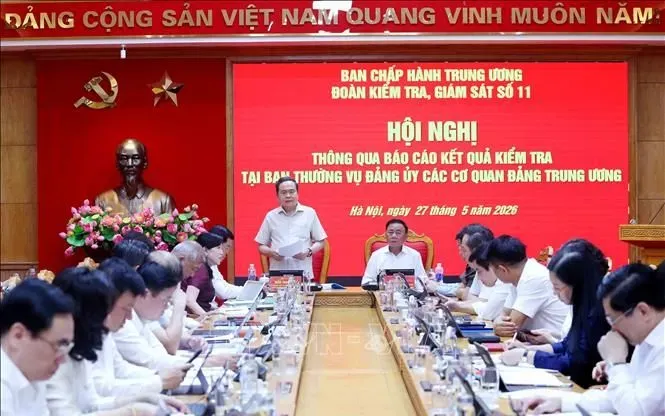 Chủ tịch Quốc hội Trần Thanh Mẫn y&ecirc;u cầu n&acirc;ng cao chất lượng tham mưu, đẩy mạnh chuyển đổi số trong c&aacute;c cơ quan Đảng- Ảnh 1.