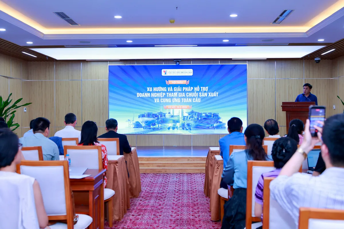 Doanh nghiệp nội địa tìm cơ hội tham gia chuỗi cung ứng toàn cầu- Ảnh 1. Doanh nghiệp nội địa tìm cơ hội tham gia chuỗi cung ứng toàn cầu- Ảnh 1.