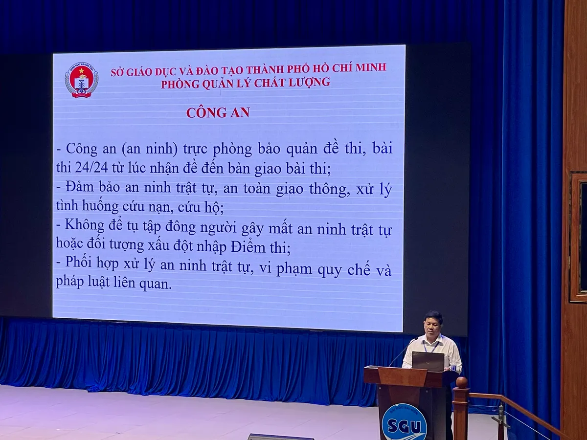 TP Hồ Chí Minh: Không để xảy ra sai sót, ảnh hưởng đến quyền lợi thí sinh thi tốt nghiệp THPT- Ảnh 4. TP Hồ Chí Minh: Không để xảy ra sai sót, ảnh hưởng đến quyền lợi thí sinh thi tốt nghiệp THPT- Ảnh 4.