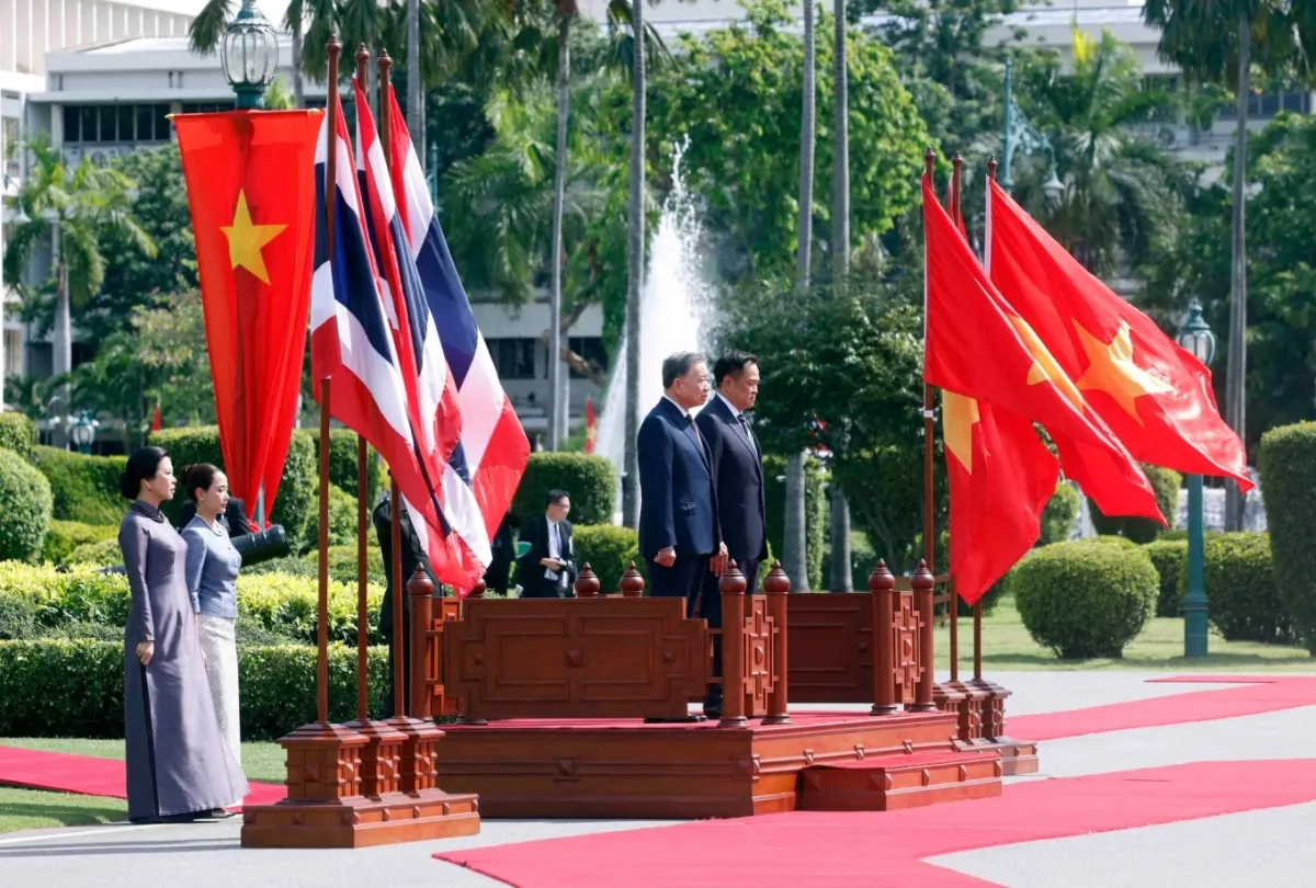 Thủ tướng Thái Lan chủ trì lễ đón chính thức Tổng Bí thư, Chủ tịch nước Tô Lâm- Ảnh 2. Thủ tướng Thái Lan chủ trì lễ đón chính thức Tổng Bí thư, Chủ tịch nước Tô Lâm- Ảnh 2.