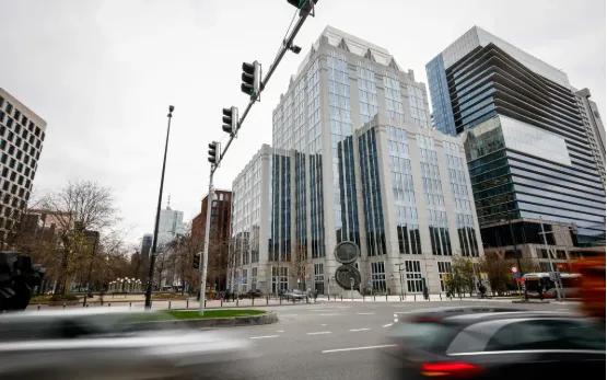 Trụ sở Euroclear ở Brussels, Bỉ (Ảnh: Bloomberg)
