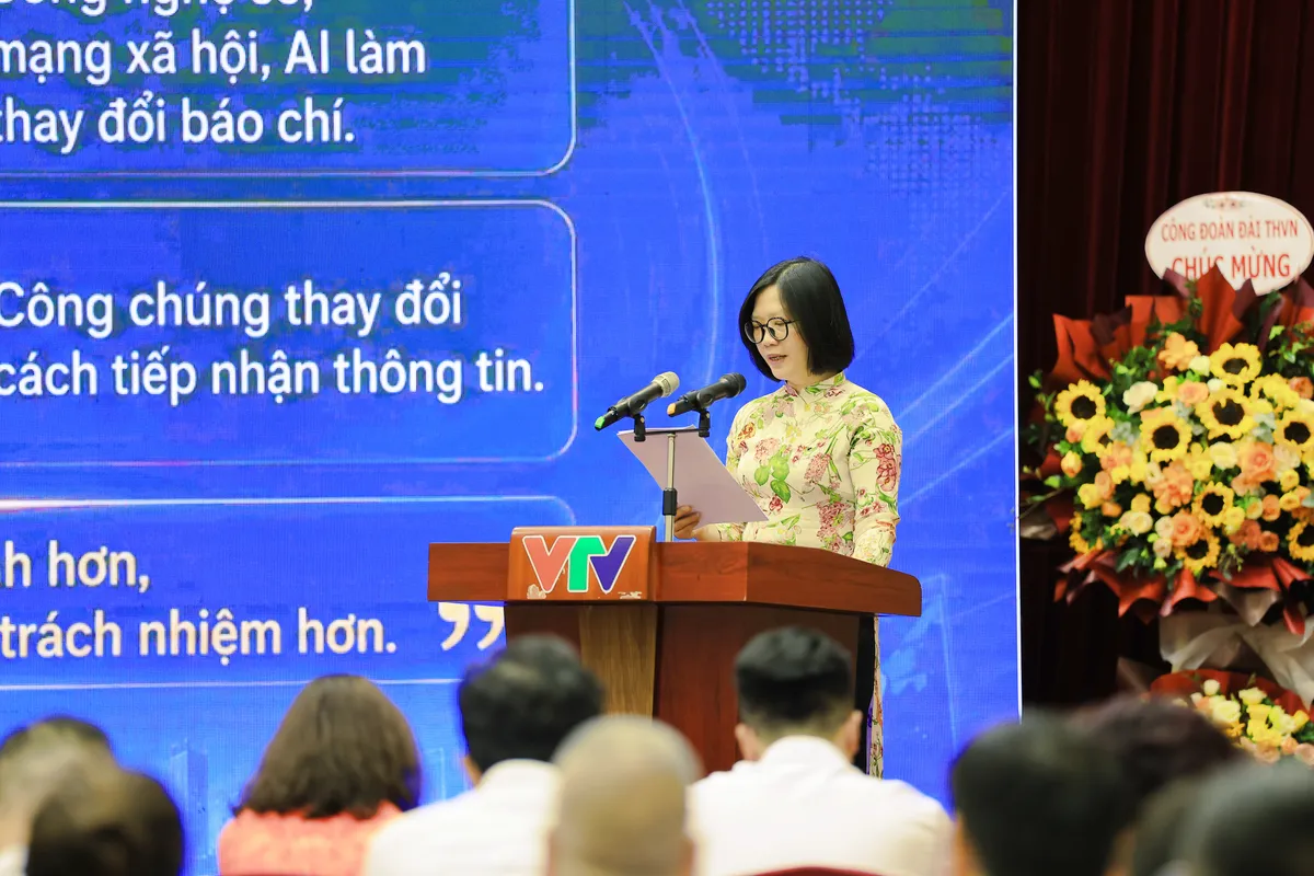 Đại hội đại biểu Li&ecirc;n chi hội nh&agrave; b&aacute;o Đ&agrave;i THVN lần thứ VIII: Bản lĩnh, s&aacute;ng tạo v&agrave; tr&aacute;ch nhiệm - Ảnh 6.