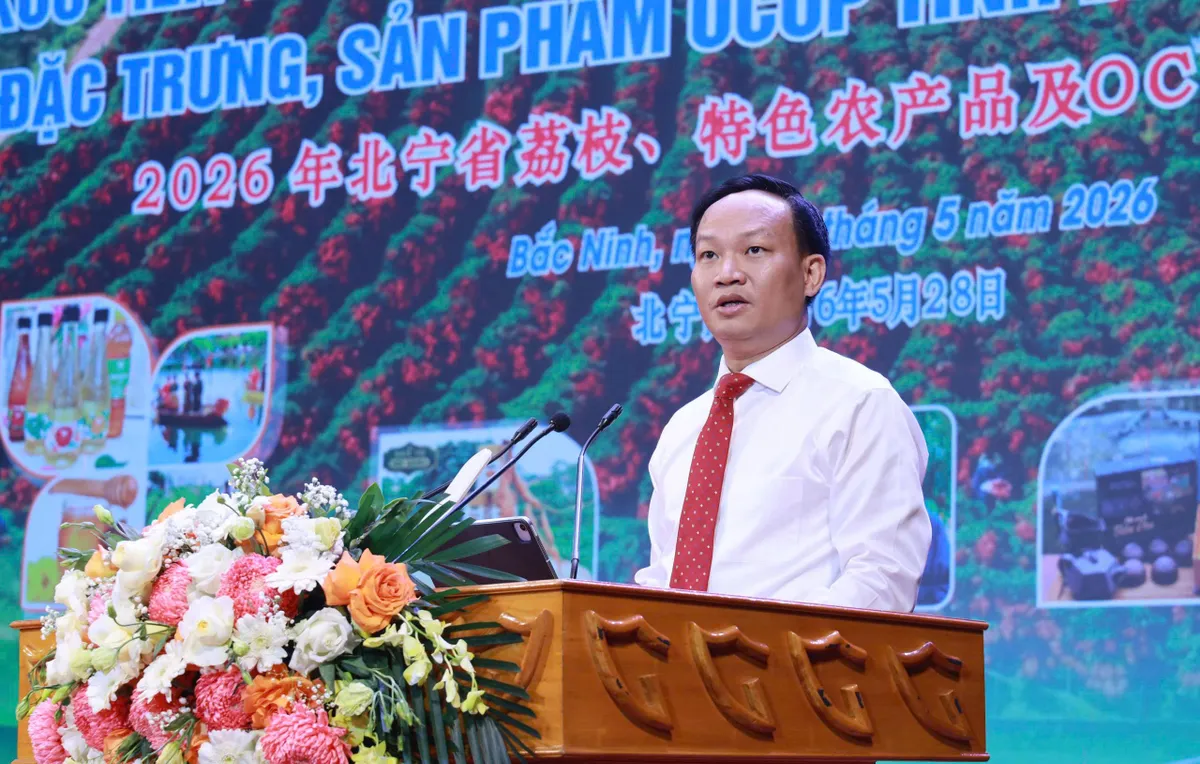 Bắc Ninh thúc đẩy tiêu thụ vải thiều và nông sản OCOP, hướng tới xây dựng thương hiệu nông sản bền vững- Ảnh 5. Bắc Ninh thúc đẩy tiêu thụ vải thiều và nông sản OCOP, hướng tới xây dựng thương hiệu nông sản bền vững- Ảnh 5.