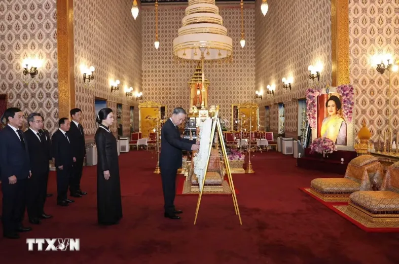 Tổng B&iacute; thư, Chủ tịch nước T&ocirc; L&acirc;m v&agrave; Phu nh&acirc;n hội kiến Nh&agrave; Vua Th&aacute;i Lan Maha Vajiralongkorn v&agrave; Ho&agrave;ng hậu - Ảnh 1.