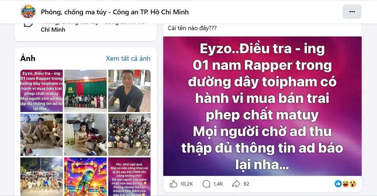 C&ocirc;ng an TP Hồ Ch&iacute; Minh tiết lộ l&yacute; do fanpage chống ma t&uacute;y 'hot rần rần' - Ảnh 2.