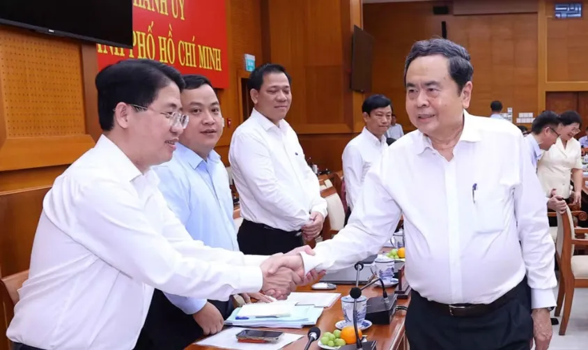 Chủ tịch Quốc hội: TP Hồ Chí Minh khẩn trương hoàn thiện dự thảo Luật Đô thị đặc biệt - Ảnh 3.