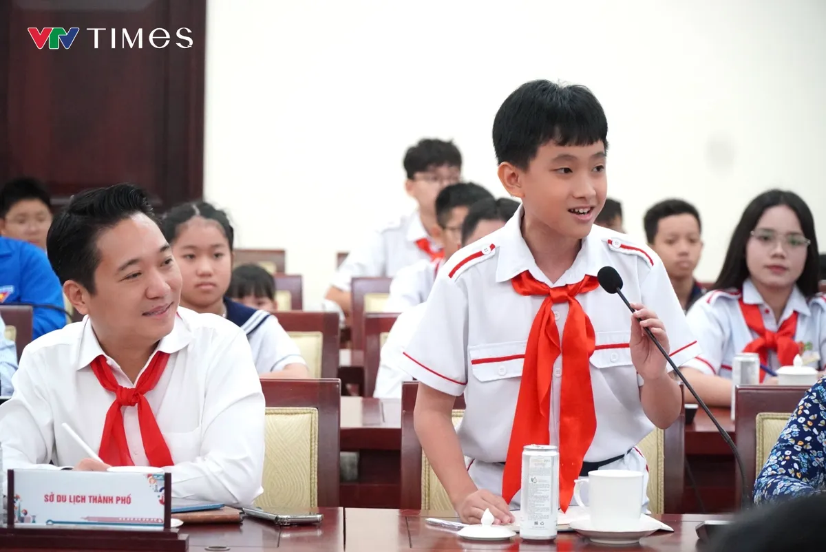 Thiếu nhi TP Hồ Chí Minh đề xuất nhiều ý tưởng cho thành phố an toàn và nhân văn - Ảnh 4.