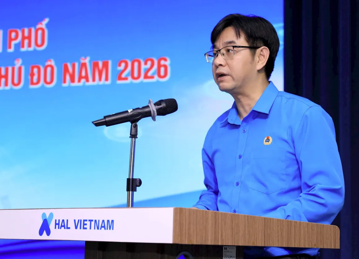 H&agrave; Nội đối thoại với c&ocirc;ng nh&acirc;n lao động Thủ đ&ocirc; năm 2026 - Ảnh 1.