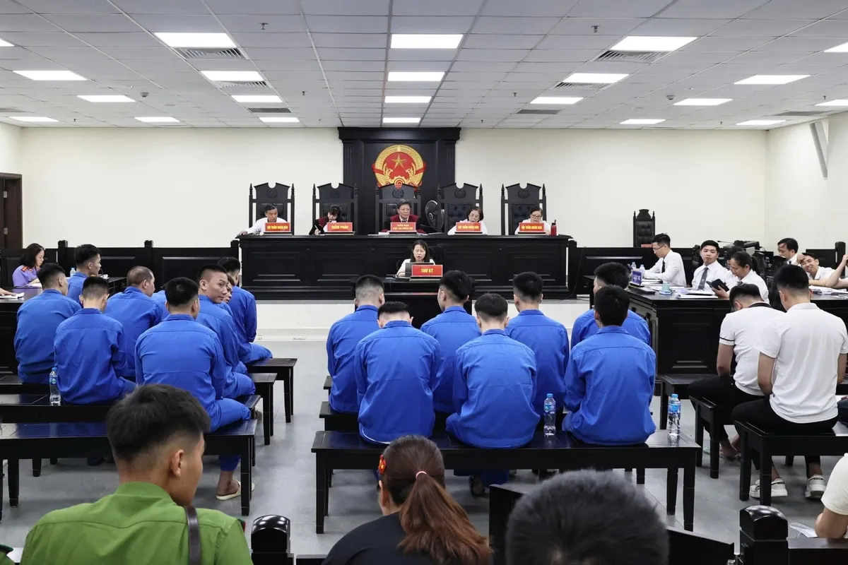 Giả danh Huấn Hoa Hồng lừa vay tiền online, nhóm 20 bị cáo lĩnh án nặng- Ảnh 1. Giả danh Huấn Hoa Hồng lừa vay tiền online, nhóm 20 bị cáo lĩnh án nặng- Ảnh 1.