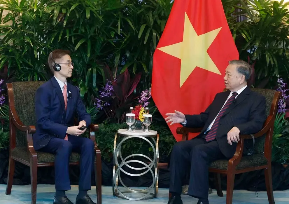 Tổng B&iacute; thư, Chủ tịch nước T&ocirc; L&acirc;m tiếp l&atilde;nh đạo c&aacute;c doanh nghiệp v&agrave; tổ chức t&agrave;i ch&iacute;nh lớn của Singapore - Ảnh 2.