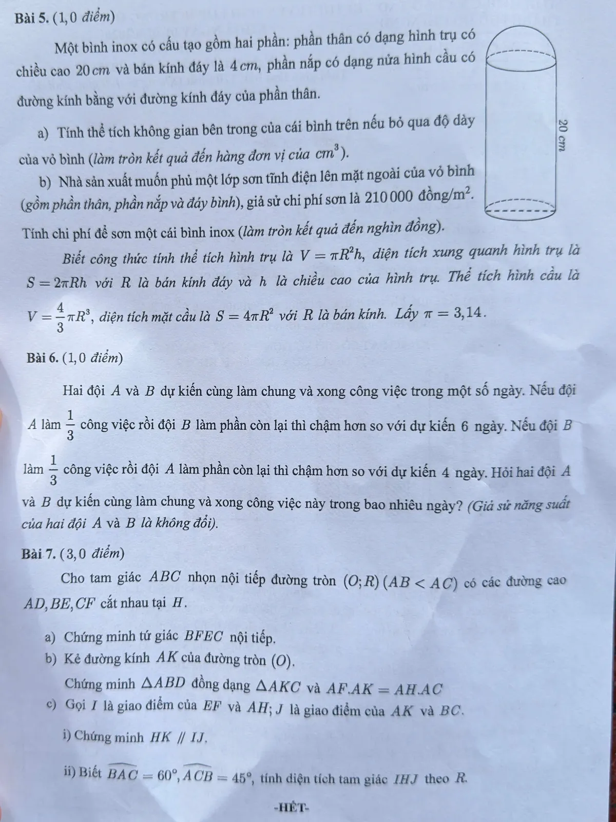 Gợi &yacute; giải đề thi To&aacute;n v&agrave;o lớp 10 ở TP Hồ Ch&iacute; Minh - Ảnh 2.