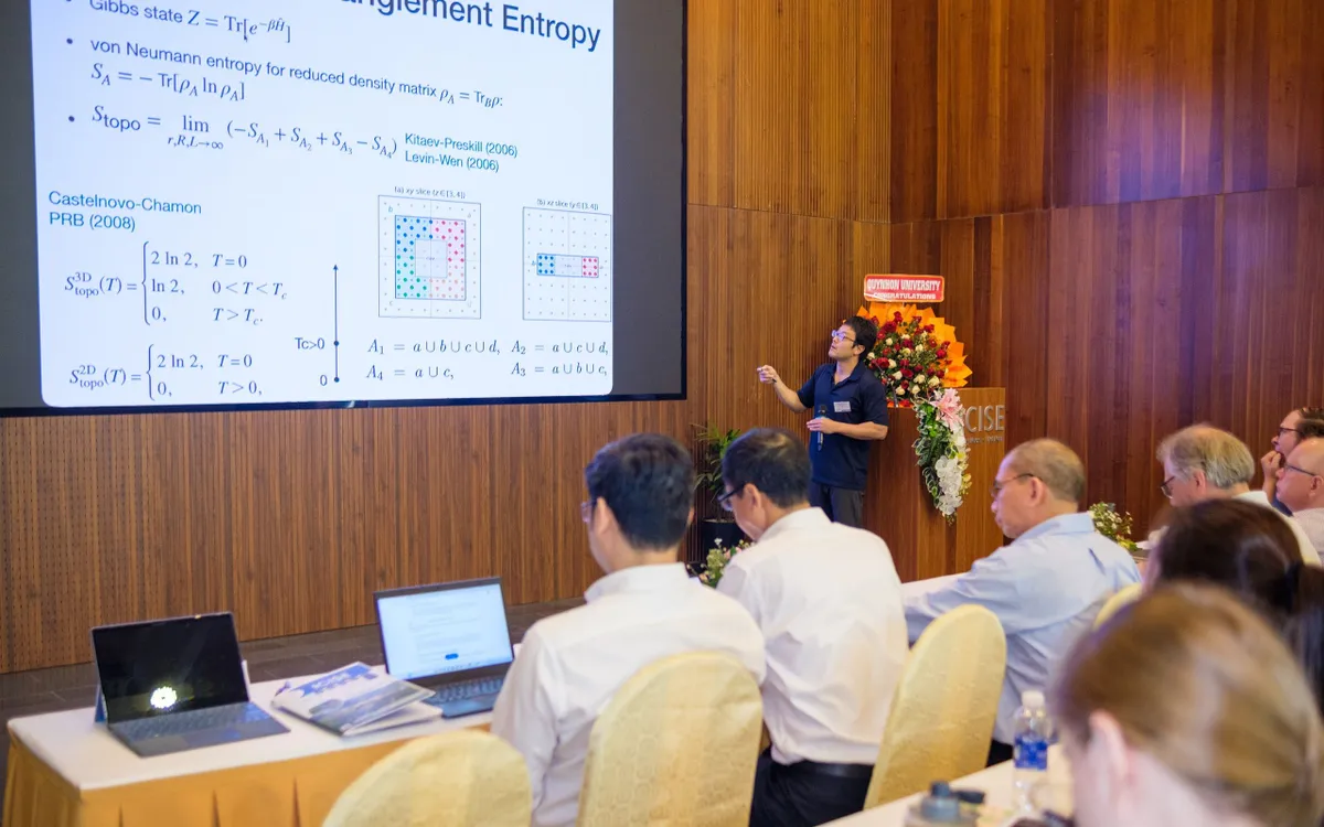 Hội thảo khoa học quốc tế "Những tiến bộ mới trong nghiên cứu các hệ điện tử tương quan mạnh" thu hút đông đảo nhà khoa học trong nước và quốc tế.


