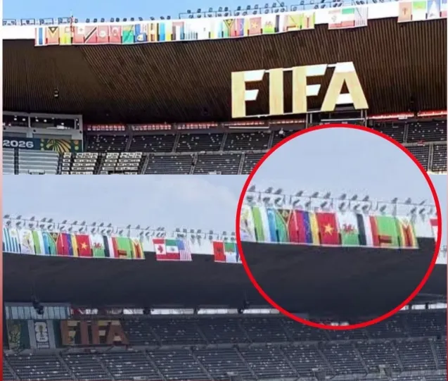 D&ugrave; vắng mặt tại World Cup 2026, cờ Việt Nam vẫn xuất hiện nổi bật ở s&acirc;n khai mạc- Ảnh 1.