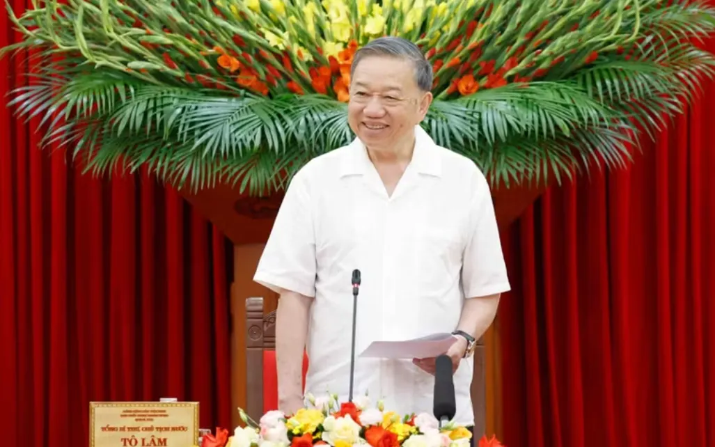 Tổng Bí thư, Chủ tịch nước Tô Lâm phát biểu chỉ đạo. (Ảnh: TTXVN)

