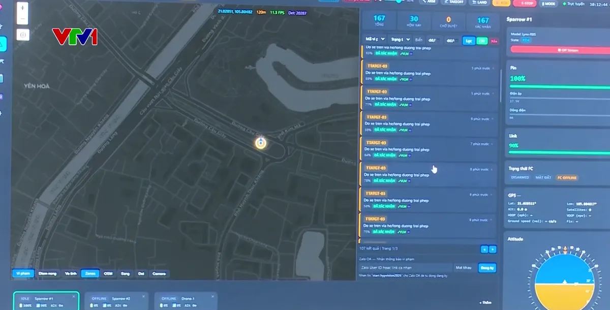 Công an thành phố Hà Nội thử nghiệm sử dụng thiết bị bay không người lái UAV để giám sát trật tự đô thị - Ảnh 2.