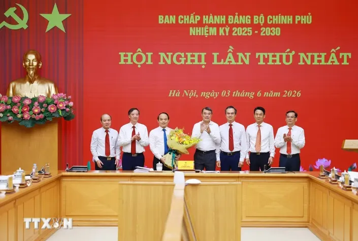Thủ tướng chủ tr&igrave; Hội nghị lần thứ nhất Ban Chấp h&agrave;nh Đảng bộ Ch&iacute;nh phủ - Ảnh 3.