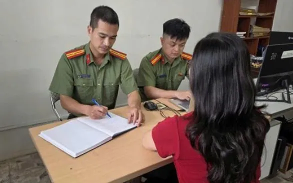 Cơ quan Công an làm việc với trường hợp vi phạm