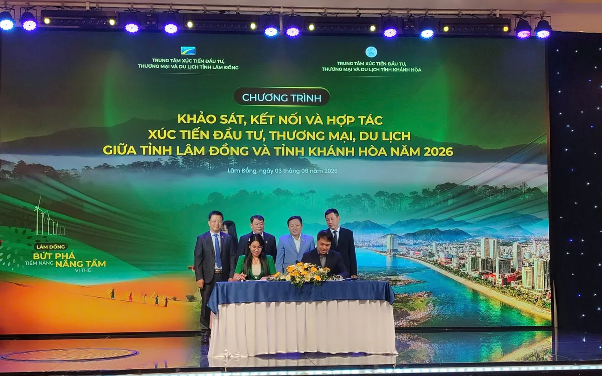 Lâm Đồng - Khánh Hòa ký kết hợp tác, mở rộng liên kết phát triển du lịch và thương mại.
