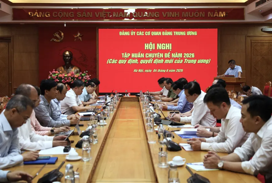 Đảng ủy c&aacute;c cơ quan Đảng Trung ương tập huấn c&aacute;c quy định, quyết định mới của Trung ương - Ảnh 1.
