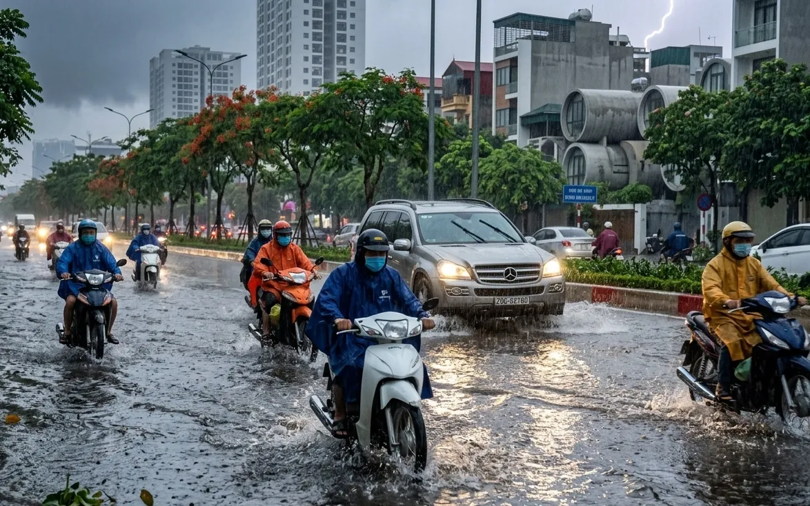 C&aacute;c tỉnh, th&agrave;nh phố Bắc Bộ chủ động ứng ph&oacute; mưa lớn, lũ qu&eacute;t, sạt lở đất - Ảnh 1.