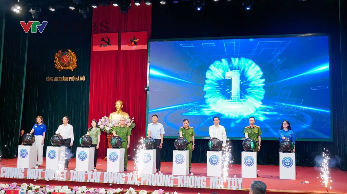 H&agrave; Nội ra qu&acirc;n hưởng ứng Th&aacute;ng h&agrave;nh động ph&ograve;ng, chống ma t&uacute;y năm 2026 - Ảnh 1.