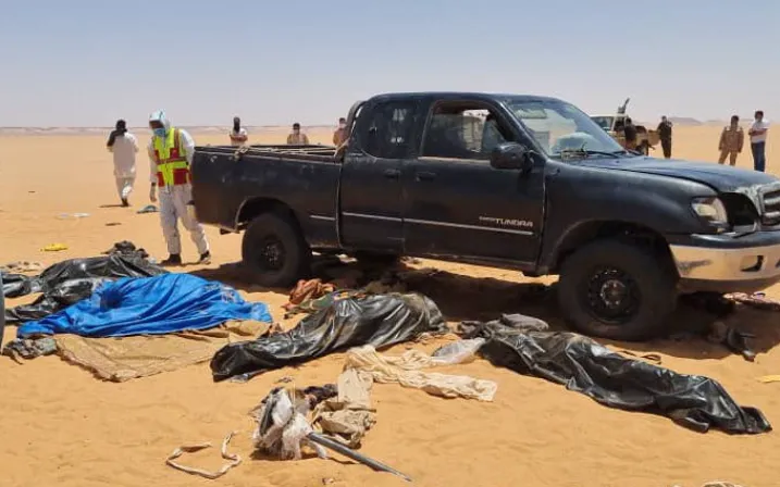 (Ảnh: AA/Libyan First Aid Service)
