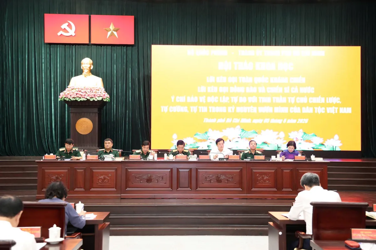 L&agrave;m r&otilde; gi&aacute; trị lịch sử v&agrave; thời đại của hai lời k&ecirc;u gọi thi&ecirc;ng li&ecirc;ng của Chủ tịch Hồ Ch&iacute; Minh- Ảnh 1.