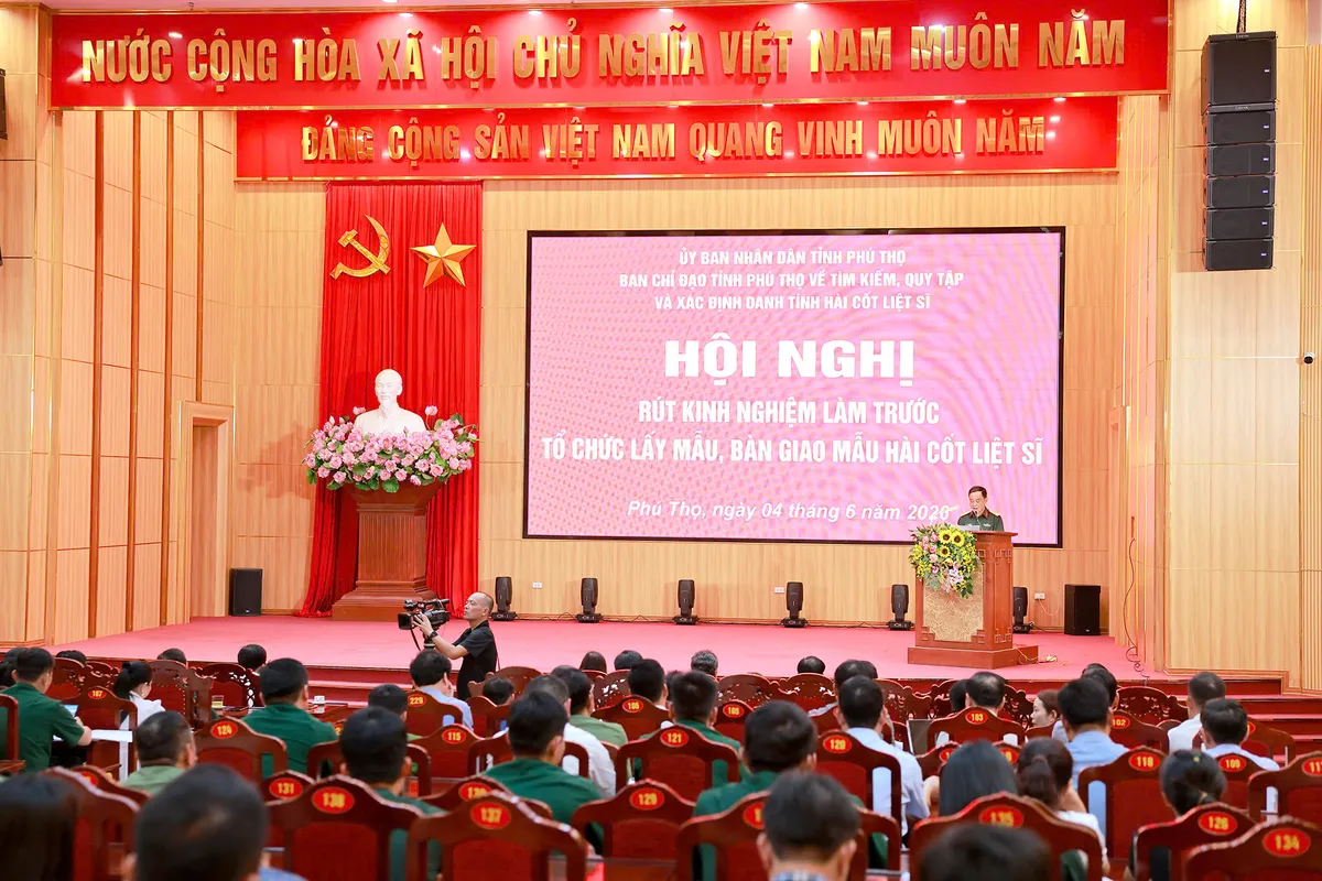 Ph&uacute; Thọ lấy mẫu ADN h&agrave;i cốt liệt sĩ chưa x&aacute;c định danh t&iacute;nh, phấn đấu ho&agrave;n th&agrave;nh trước th&aacute;ng 3/2027 - Ảnh 2.