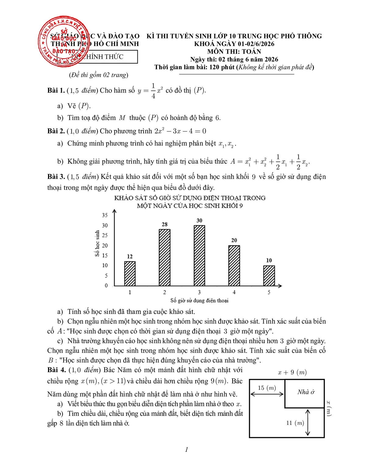 CHÍNH THỨC: Đáp án các môn thi vào lớp 10 tại TP Hồ Chí Minh- Ảnh 8. CHÍNH THỨC: Đáp án các môn thi vào lớp 10 tại TP Hồ Chí Minh- Ảnh 8.