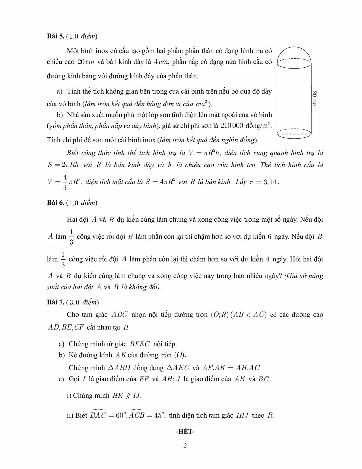 CHÍNH THỨC: Đáp án các môn thi vào lớp 10 tại TP Hồ Chí Minh- Ảnh 9. CHÍNH THỨC: Đáp án các môn thi vào lớp 10 tại TP Hồ Chí Minh- Ảnh 9.