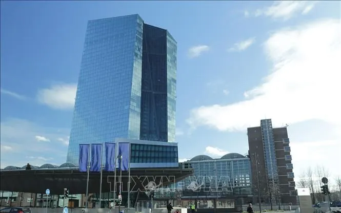 Trụ sở Ngân hàng Trung ương châu Âu tại Frankfurt, Đức. Ảnh: THX/TTXVN