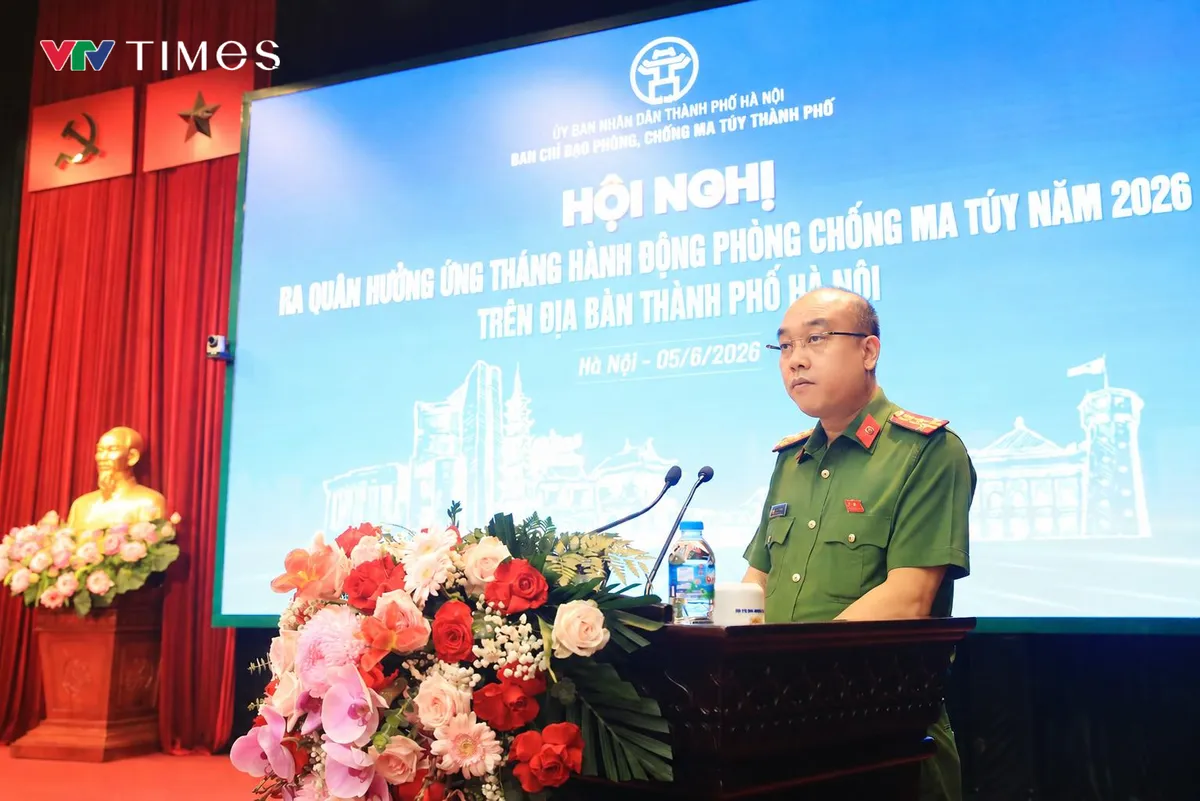 H&agrave; Nội ra qu&acirc;n hưởng ứng Th&aacute;ng h&agrave;nh động ph&ograve;ng, chống ma t&uacute;y năm 2026 - Ảnh 2.