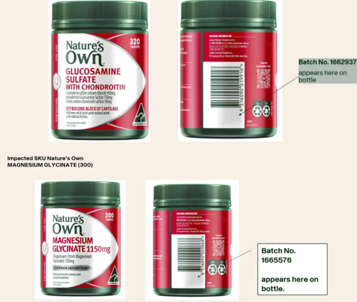 L&yacute; do Australia thu hồi hai sản phẩm thực phẩm chức năng của Nature&rsquo;s Own- Ảnh 1.