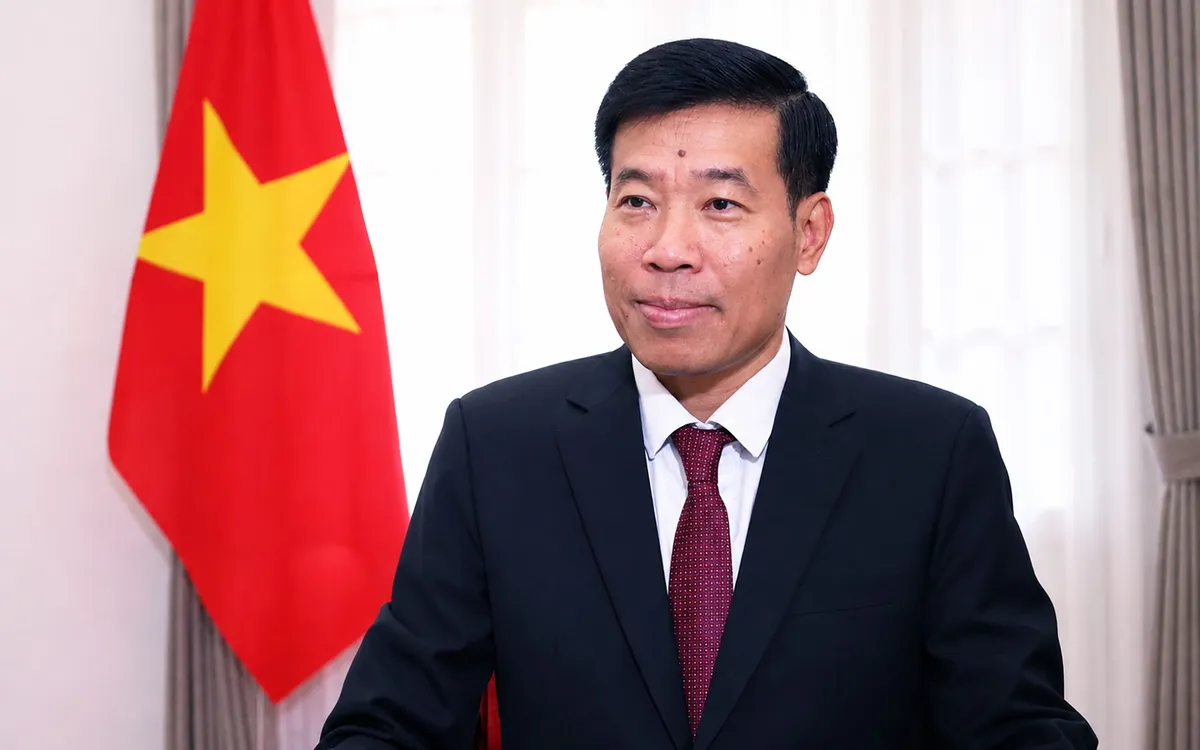 Đồng chí Nguyễn Mạnh Cường, Ủy viên Trung ương Đảng, Phó Bí thư thường trực Đảng ủy, Thứ trưởng Bộ Ngoại giao