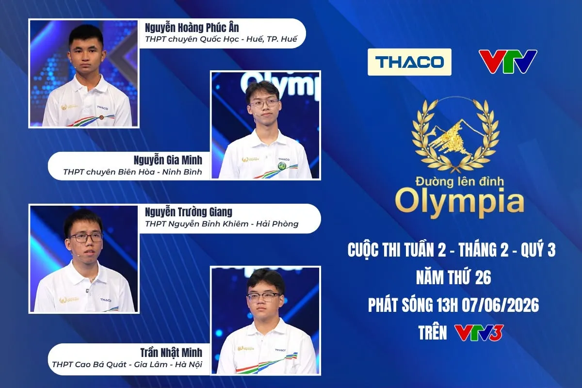 Đường lên đỉnh Olympia: Nam sinh Hải Phòng lội ngược dòng phút chót để giành vòng nguyệt quế- Ảnh 1. Đường lên đỉnh Olympia: Nam sinh Hải Phòng lội ngược dòng phút chót để giành vòng nguyệt quế- Ảnh 1.