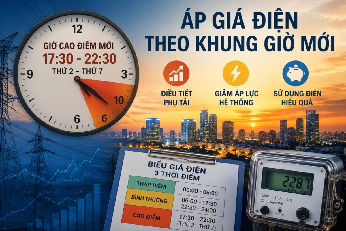 Đổi khung giờ điện cao điểm t&aacute;c động ra sao đến hộ gia đ&igrave;nh, doanh nghiệp? - Ảnh 1.