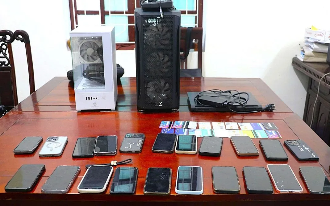 Tang vật vụ án. (Ảnh: Công an Nghệ An).