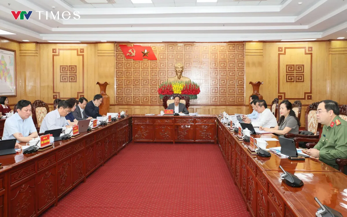 Ban Thường vụ Tỉnh ủy tổ chức cuộc họp cho ý kiến vào nhiều nội dung quan trọng. Ảnh: Anh Sơn