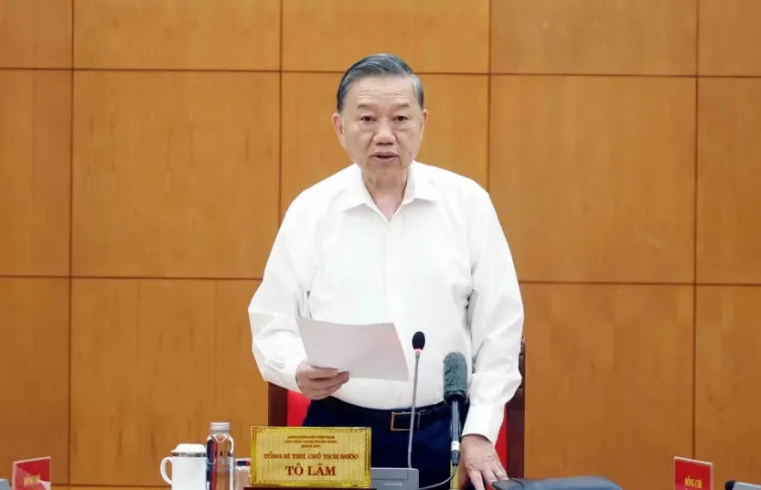 Tổng B&iacute; thư, Chủ tịch nước T&ocirc; L&acirc;m: Ph&aacute;t triển h&ocirc;m nay phải c&oacute; tr&aacute;ch nhiệm với thế hệ mai sau - Ảnh 1.