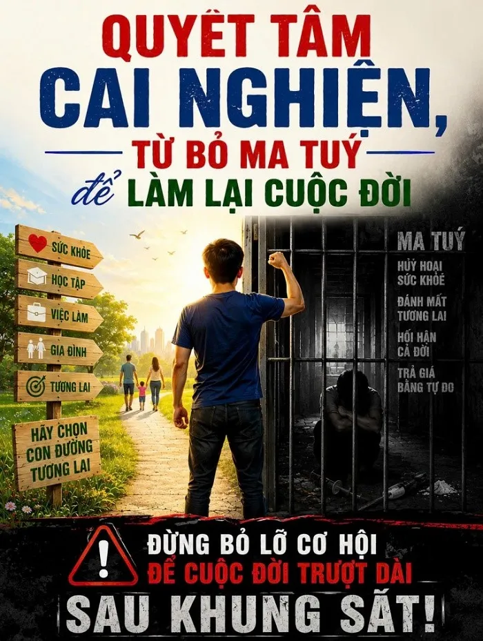Cảnh b&aacute;o t&aacute;i sử dụng ma t&uacute;y khi đang cai nghiện hoặc quản l&yacute; sau cai sẽ bị xử l&yacute; h&igrave;nh sự - Ảnh 1.