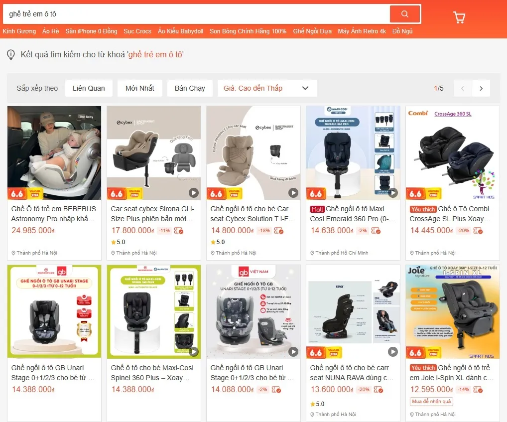 Ma trận ghế an to&agrave;n trẻ em trước ng&agrave;y quy định mới c&oacute; hiệu lực - Ảnh 1.