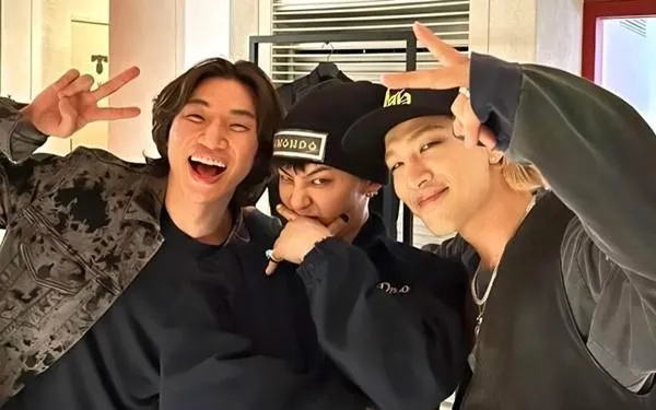 Các thành viên của BIGBANG - Ảnh chụp từ trang mạng xã hội của G-dragon.