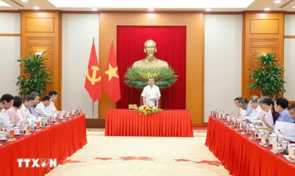 Công tác xây dựng Đảng, tổ chức, cán bộ là yếu tố cốt lõi của quản trị quốc gia - Ảnh 1.